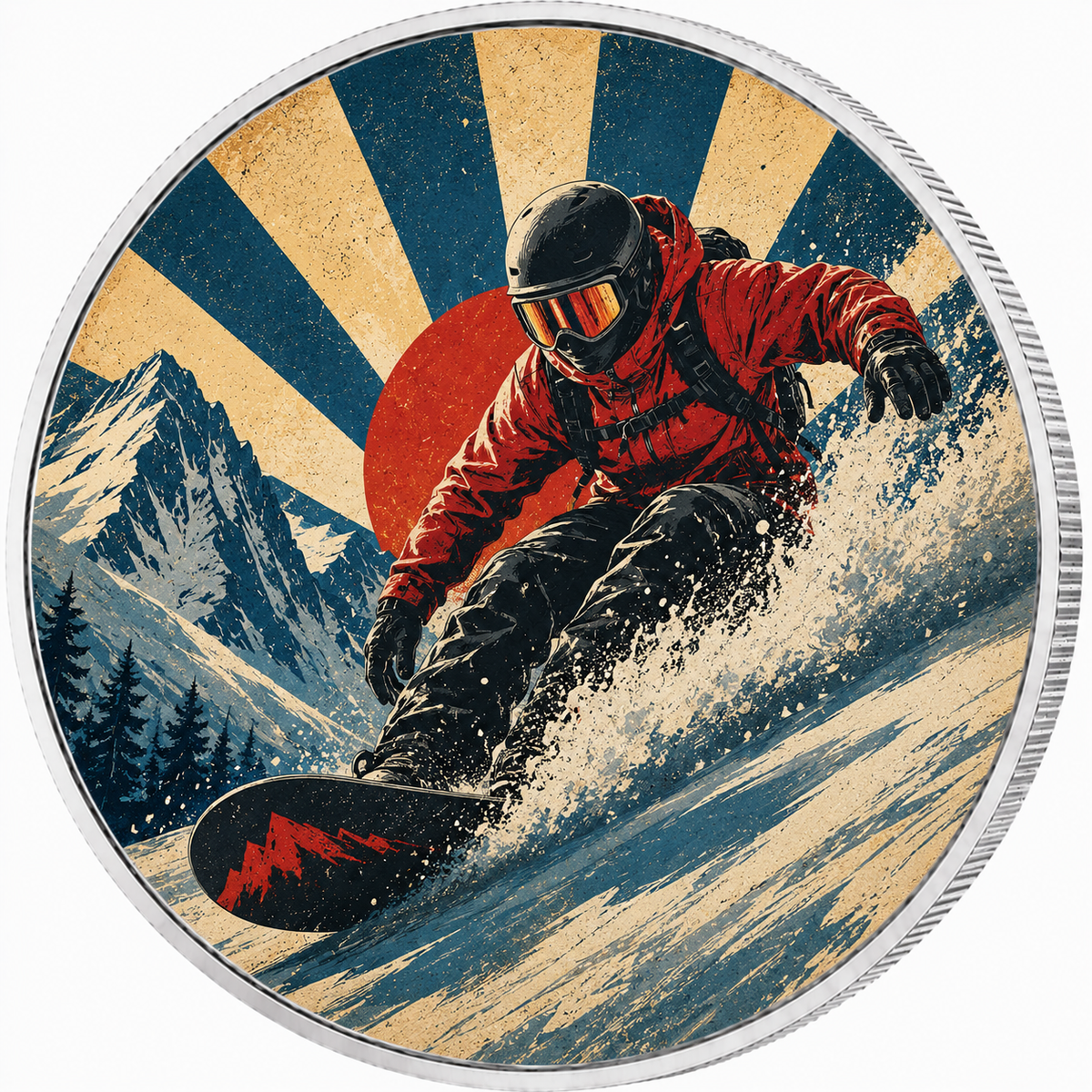 Powder Run, Ag 999 — srebrny rant monety