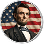 Abraham Lincoln, Ag 999 — srebrny rant monety