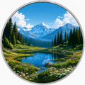 Alpine Serenity, Ag 999 — widok z przodu