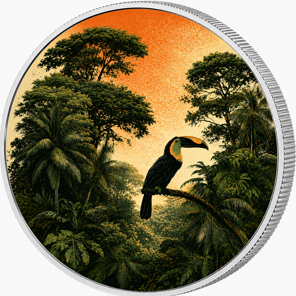 Amazon Rainforest, Ag 999 — srebrny rant monety