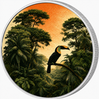 Amazon Rainforest, Ag 999 — srebrny rant monety