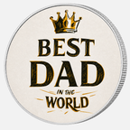 Best Dad, Ag 999 — srebrny rant monety