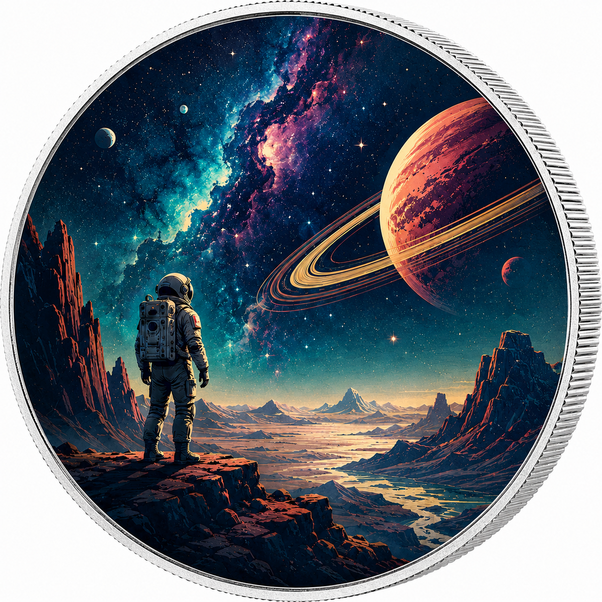 Beyond the Horizon, Ag 999 — srebrny rant monety