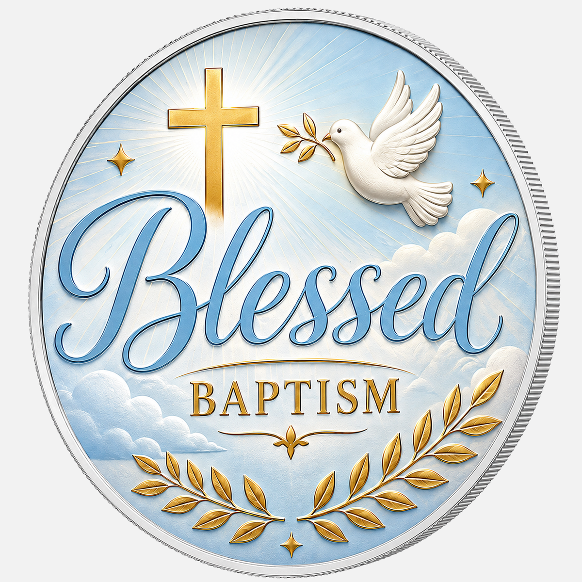Blessed Baptism, Ag 999 — srebrny rant monety