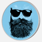 Bold & Bearded, Ag 999 — srebrny rant monety