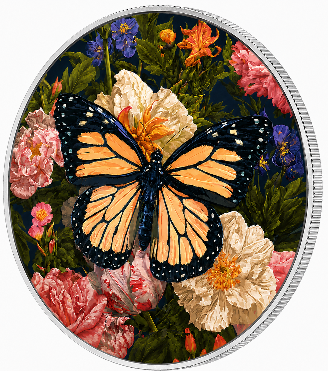 Butterfly Grace, Ag 999 — srebrny rant monety
