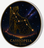 Cassiopeia, Ag 999 — srebrny rant monety