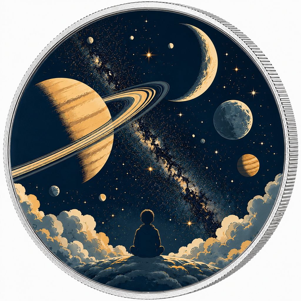 Celestial Dreams, Ag 999 — srebrny rant monety
