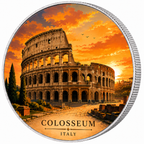 Colosseum, Ag 999 — srebrny rant monety