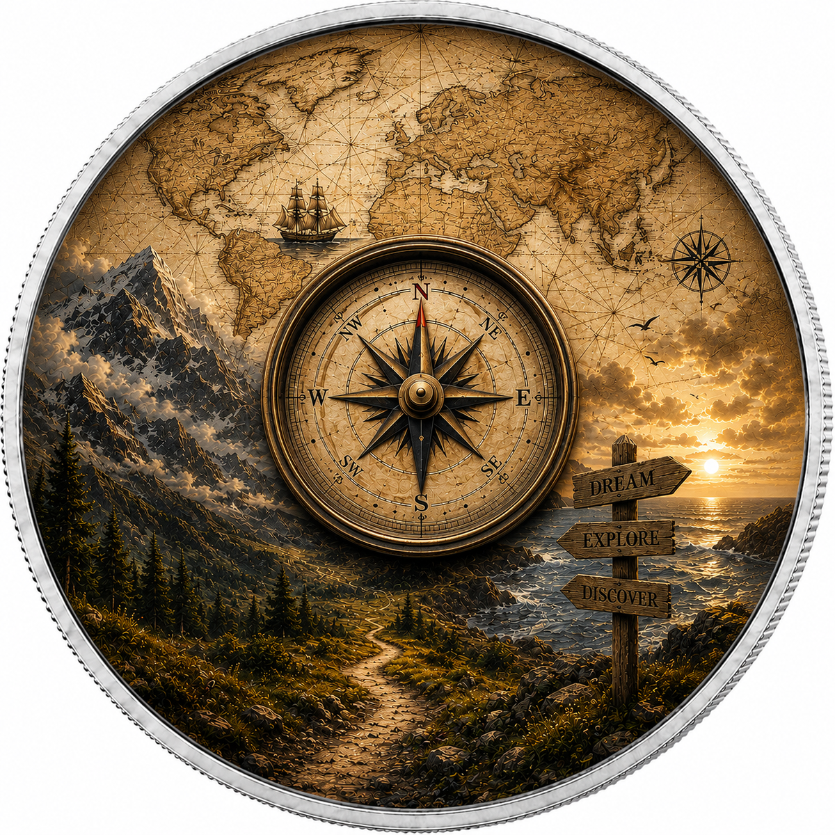 Compass of Adventure, Ag 999 — widok z przodu
