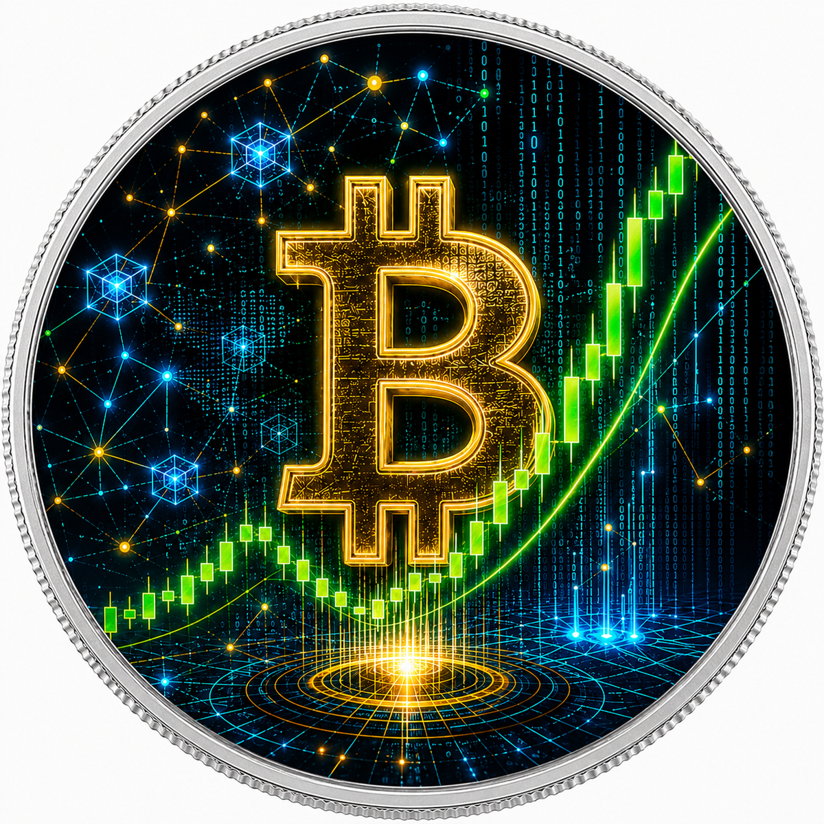 Crypto Momentum, Ag 999 — widok z przodu