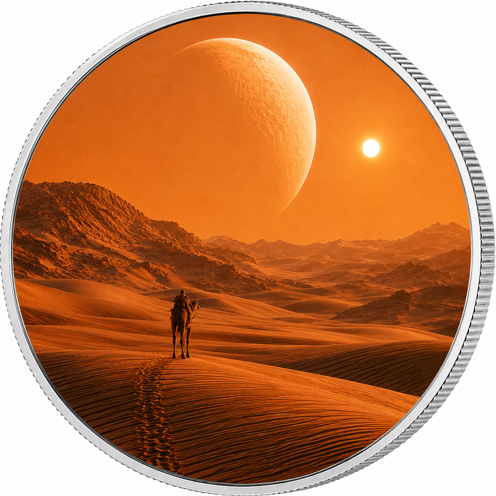 Desert Journey, Ag 999 — srebrny rant monety