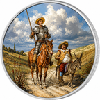 Don Quixote, Ag 999 — srebrny rant monety
