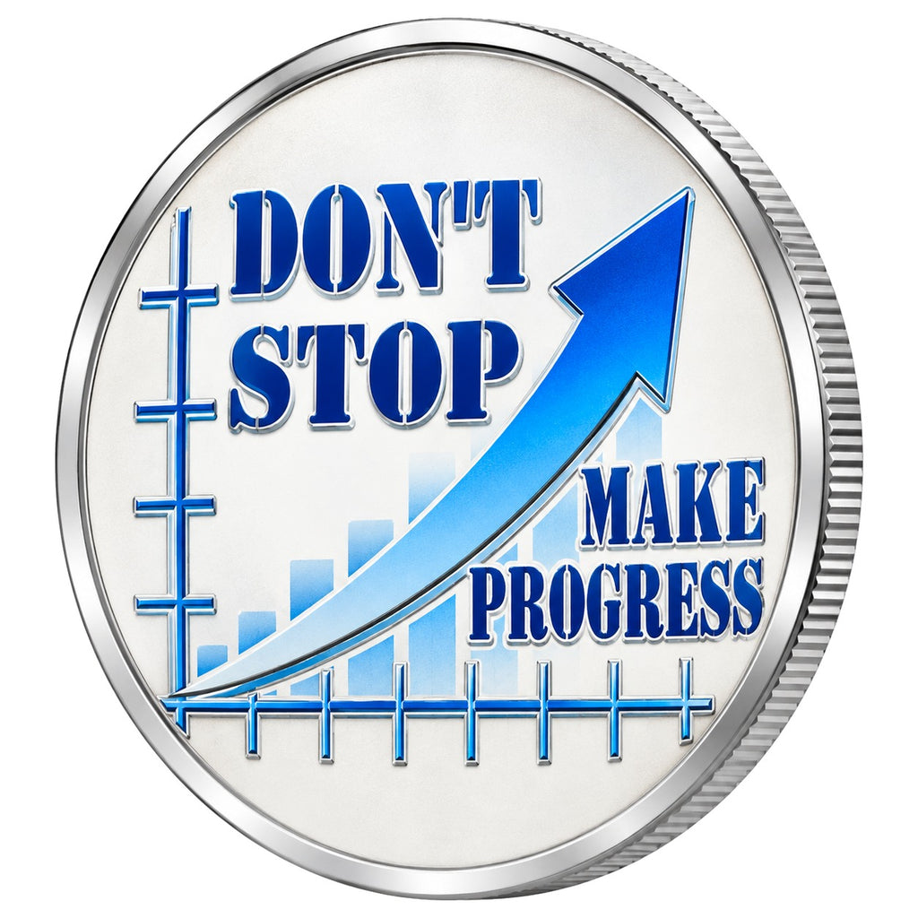 Don't Stop Make Progress, Ag 999 — srebrny rant monety