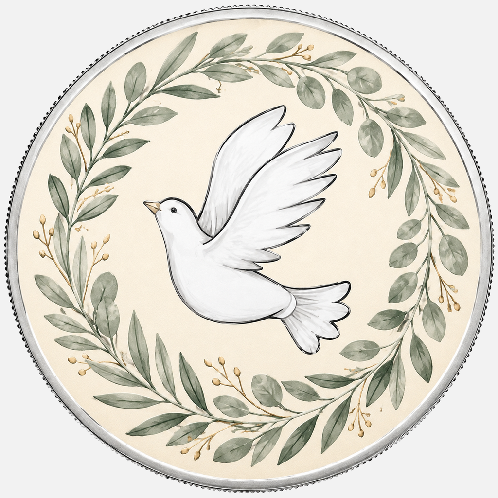 Dove of Peace, Ag 999 — widok z przodu
