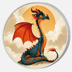 Dragon's Friend, Ag 999 — srebrny rant monety
