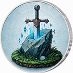 Excalibur, Ag 999 — srebrny rant monety