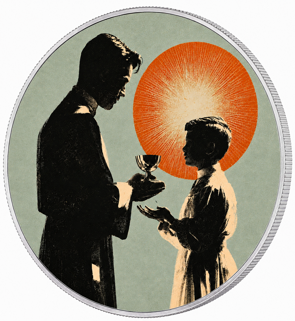Faith in His Hands, Ag 999 — srebrny rant monety