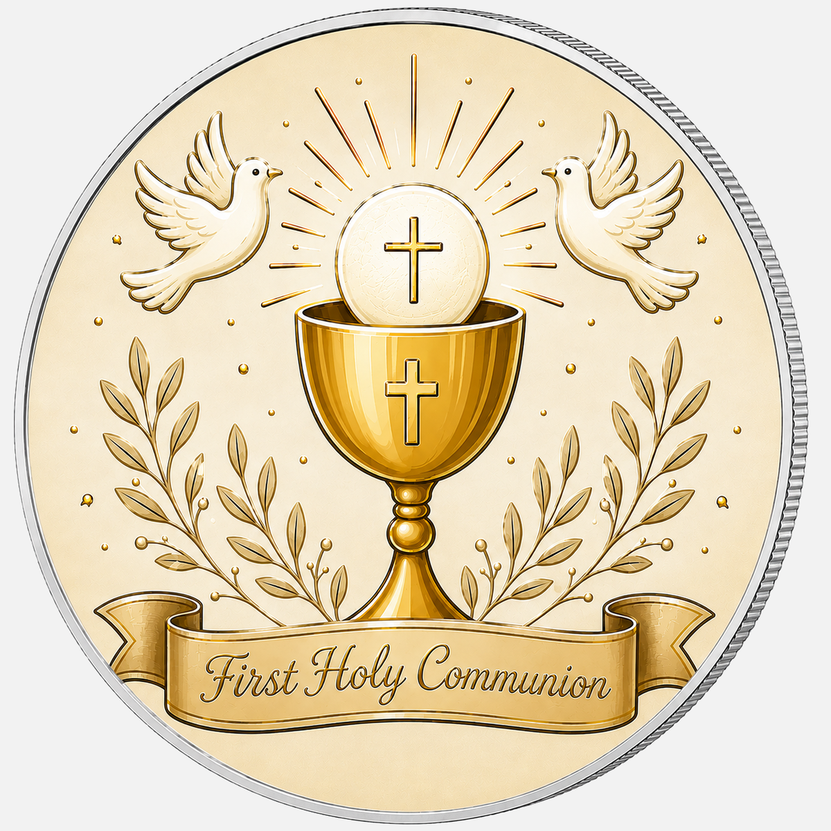 First Holy Communion, Ag 999 — srebrny rant monety