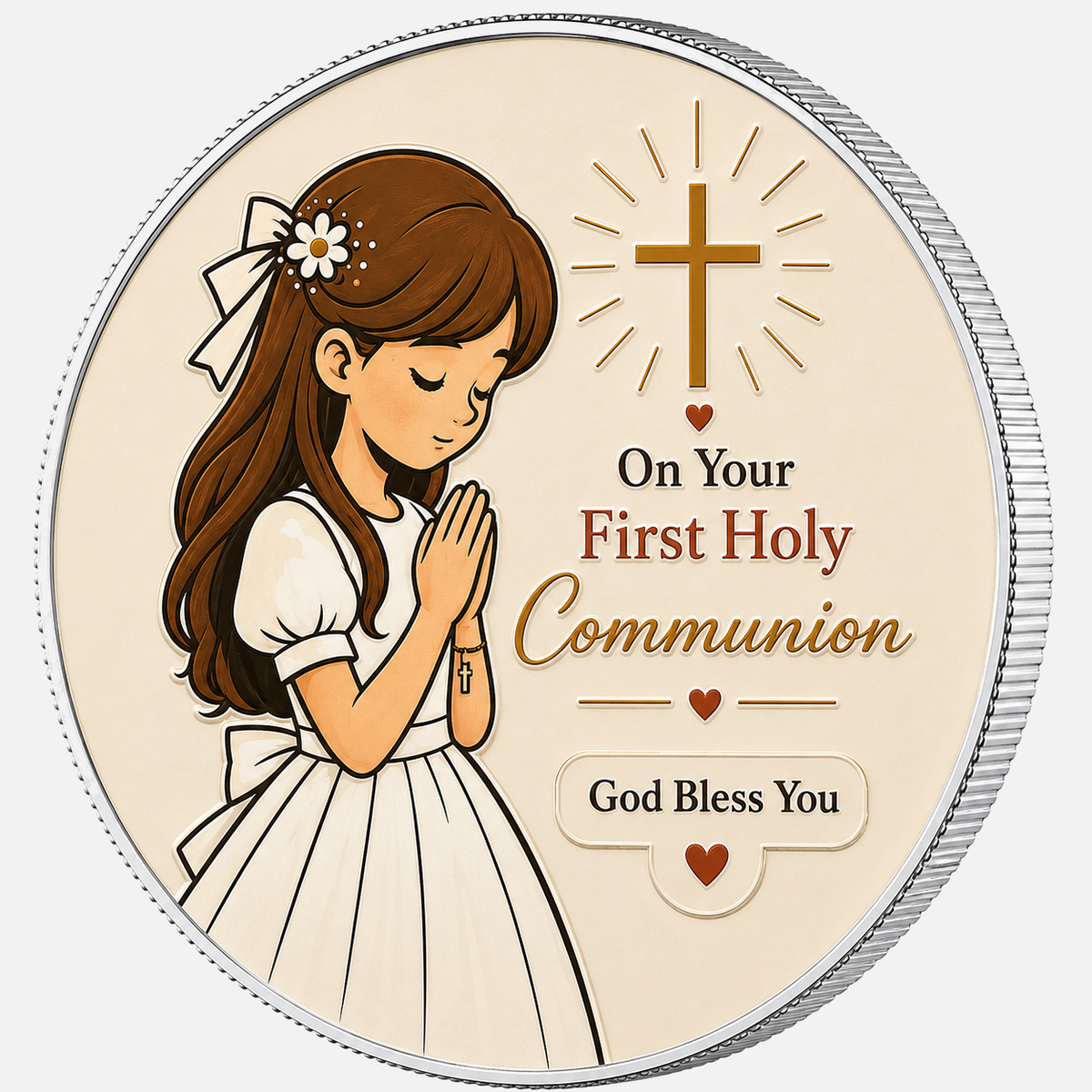 God Bless You, Ag 999 — srebrny rant monety