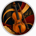 Golden Violin, Ag 999 — widok z przodu