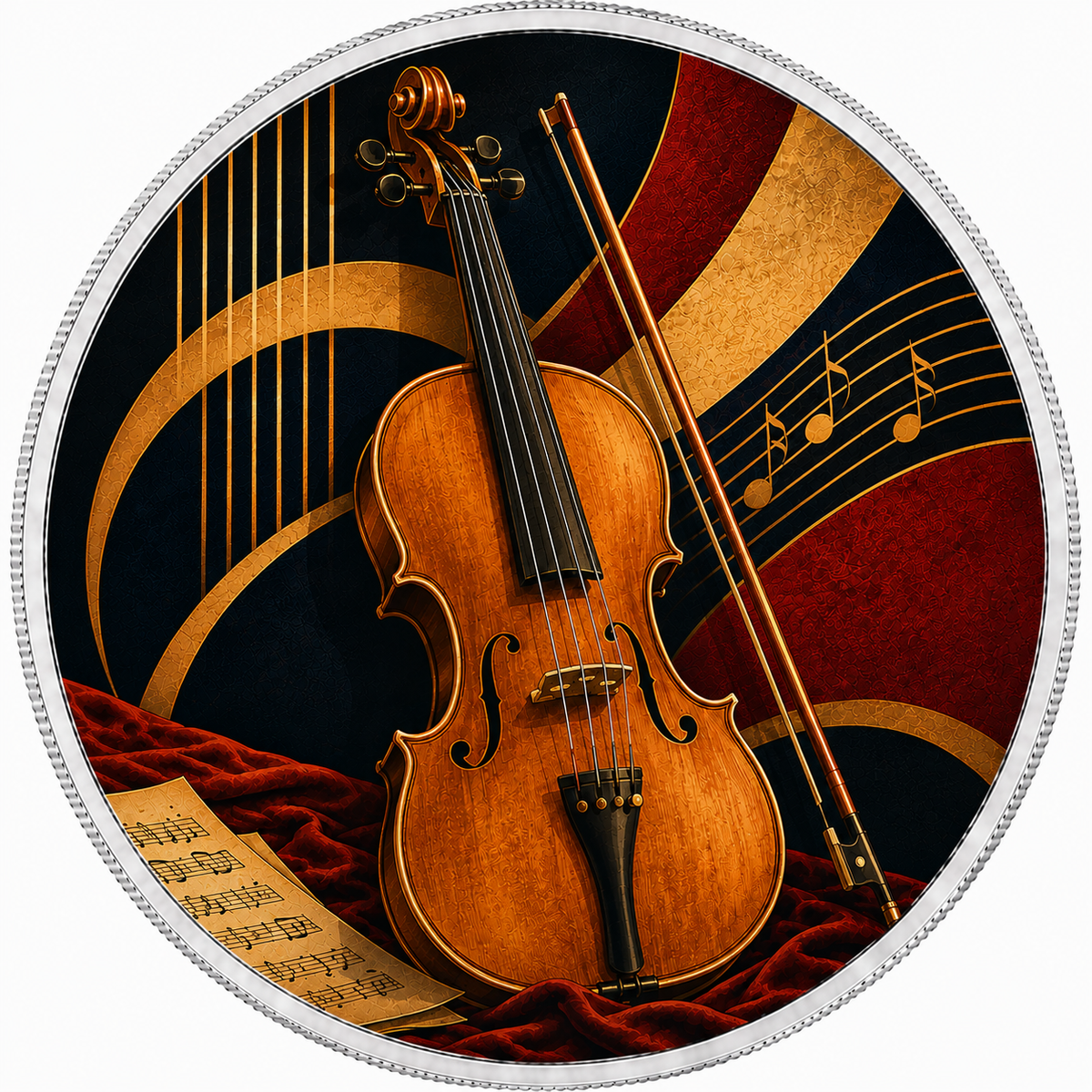 Golden Violin, Ag 999 — widok z przodu