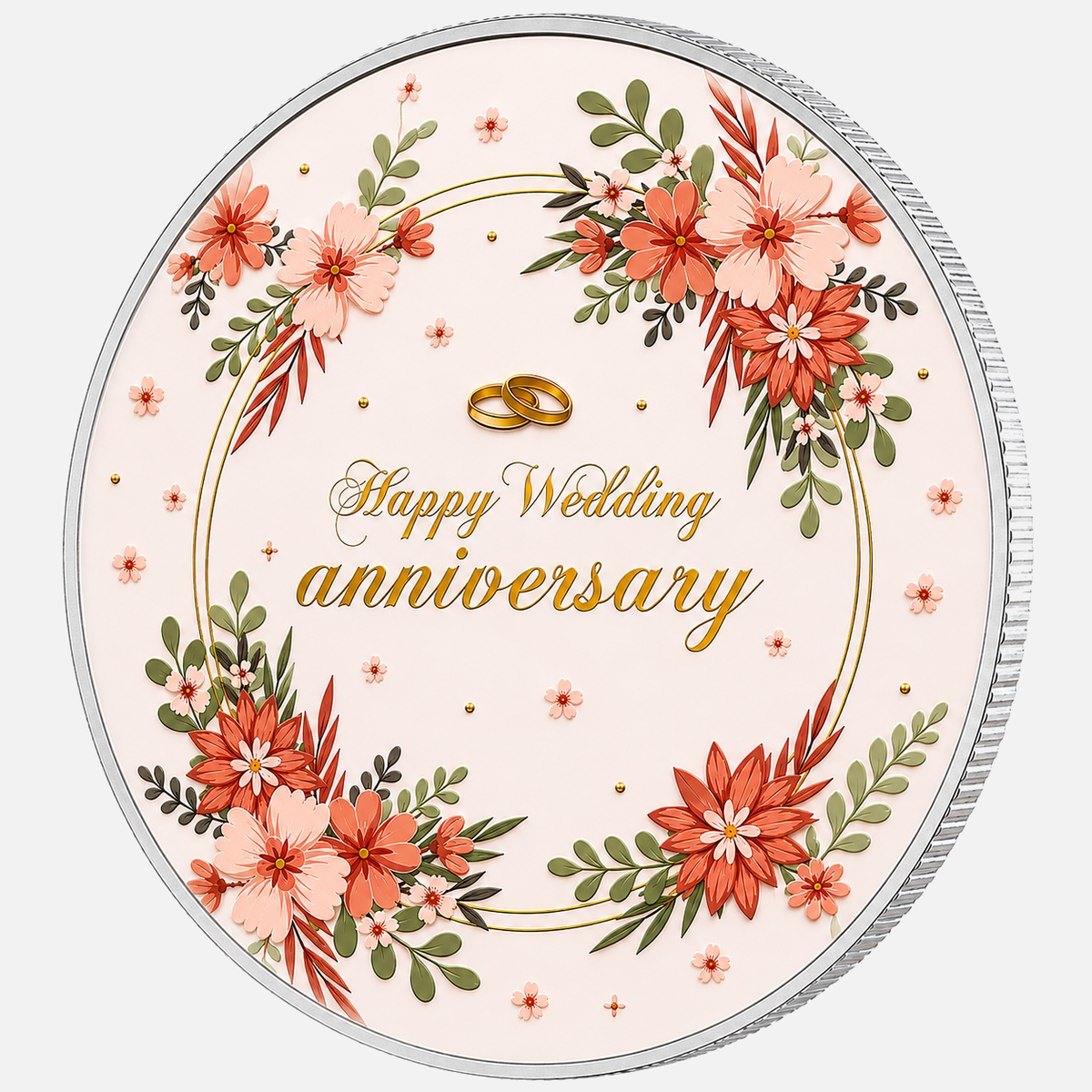 Happy Anniversary, Ag 999 — srebrny rant monety