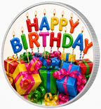 Happy Birthday, Ag 999 — srebrny rant monety