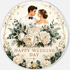 Happy Wedding Day, Ag 999 — srebrny rant monety