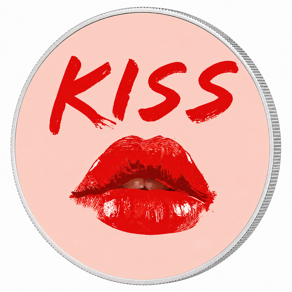 KISS, Ag 999 — srebrny rant monety