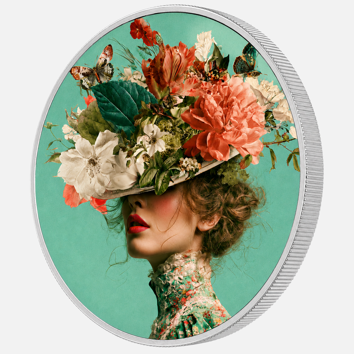 Lady Spring, Ag 999 — srebrny rant monety