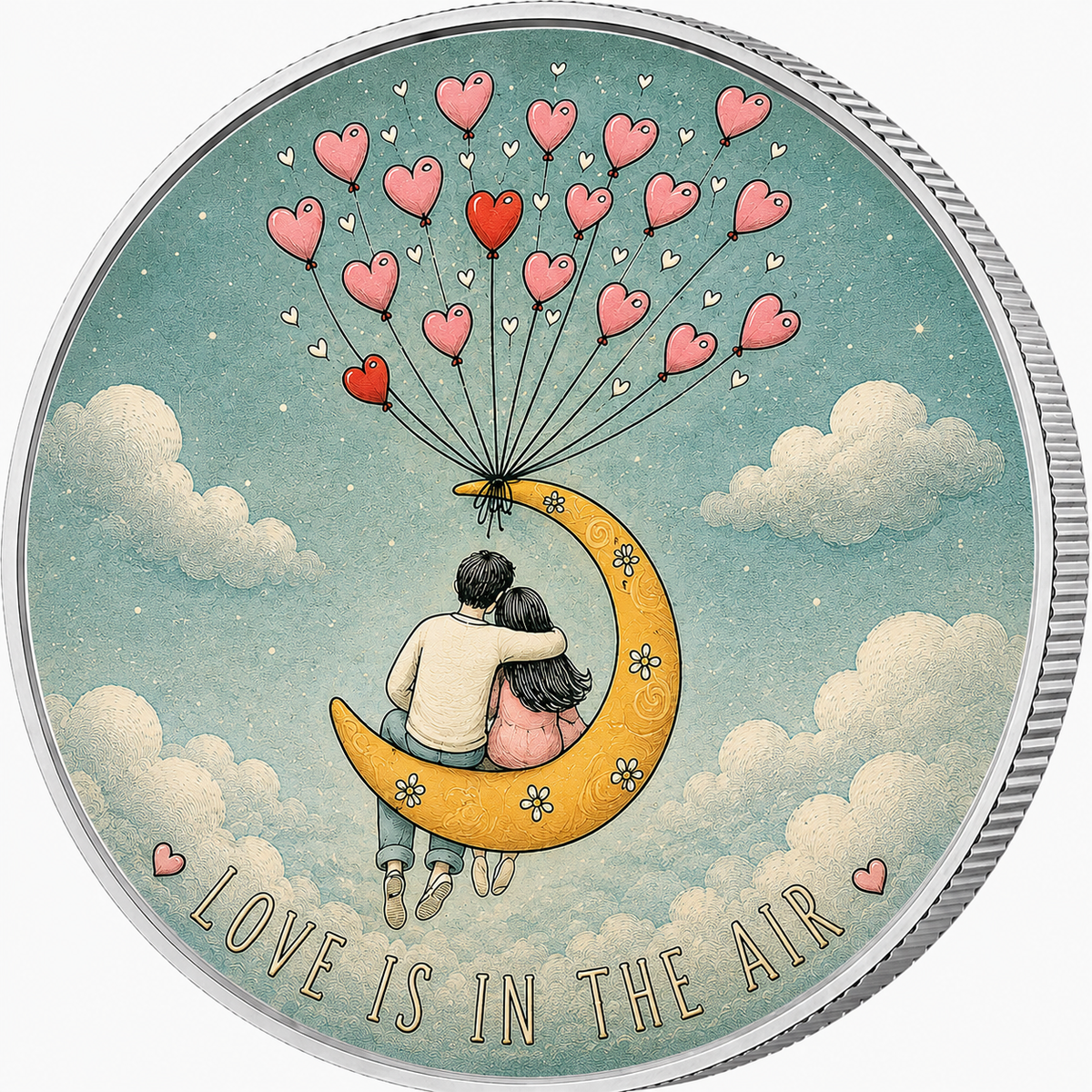 Love is in the air, Ag 999 — srebrny rant monety