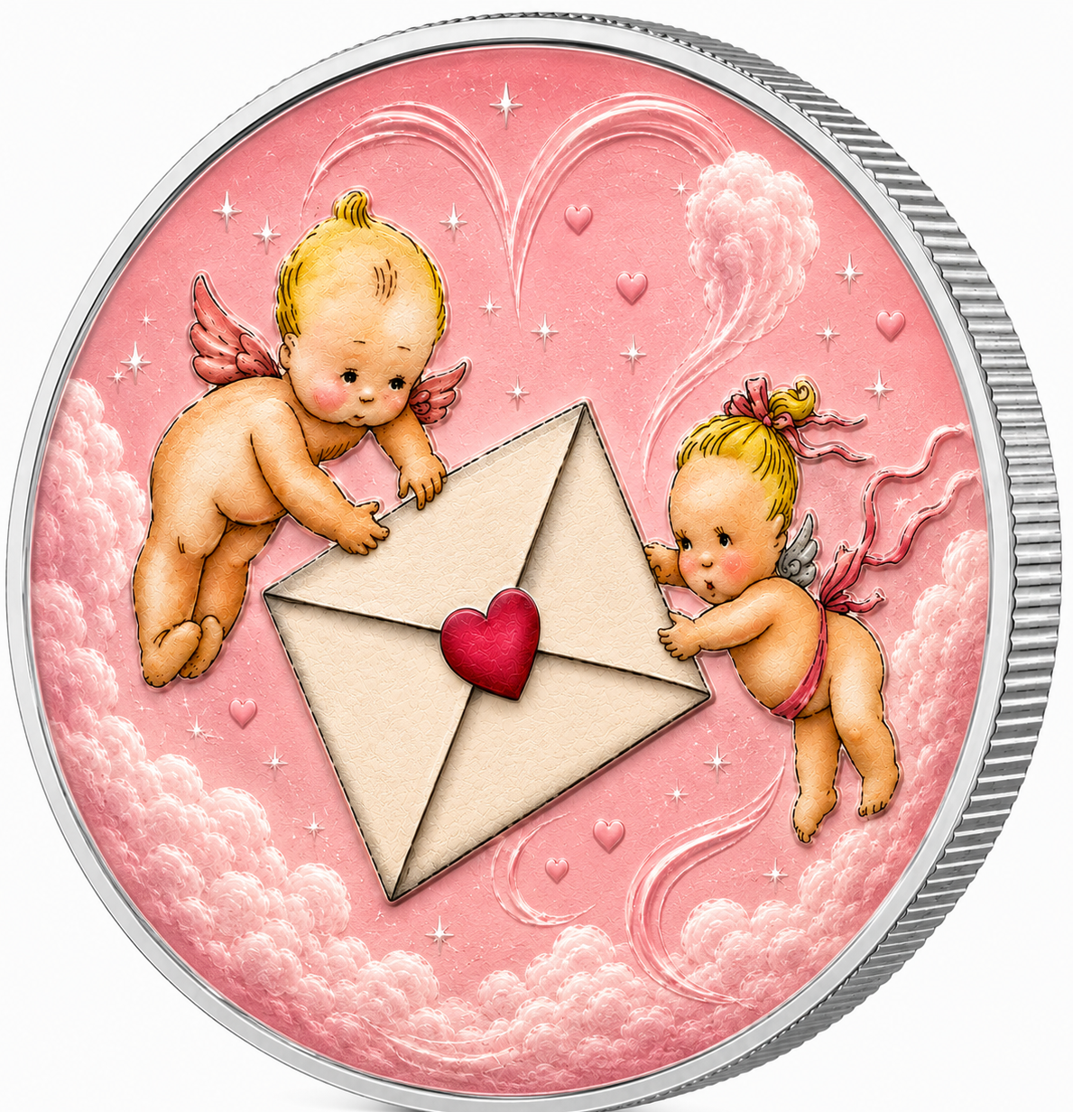 Love Letter, Ag 999 — srebrny rant monety