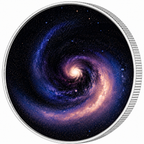 Milky Way, Ag 999 — srebrny rant monety