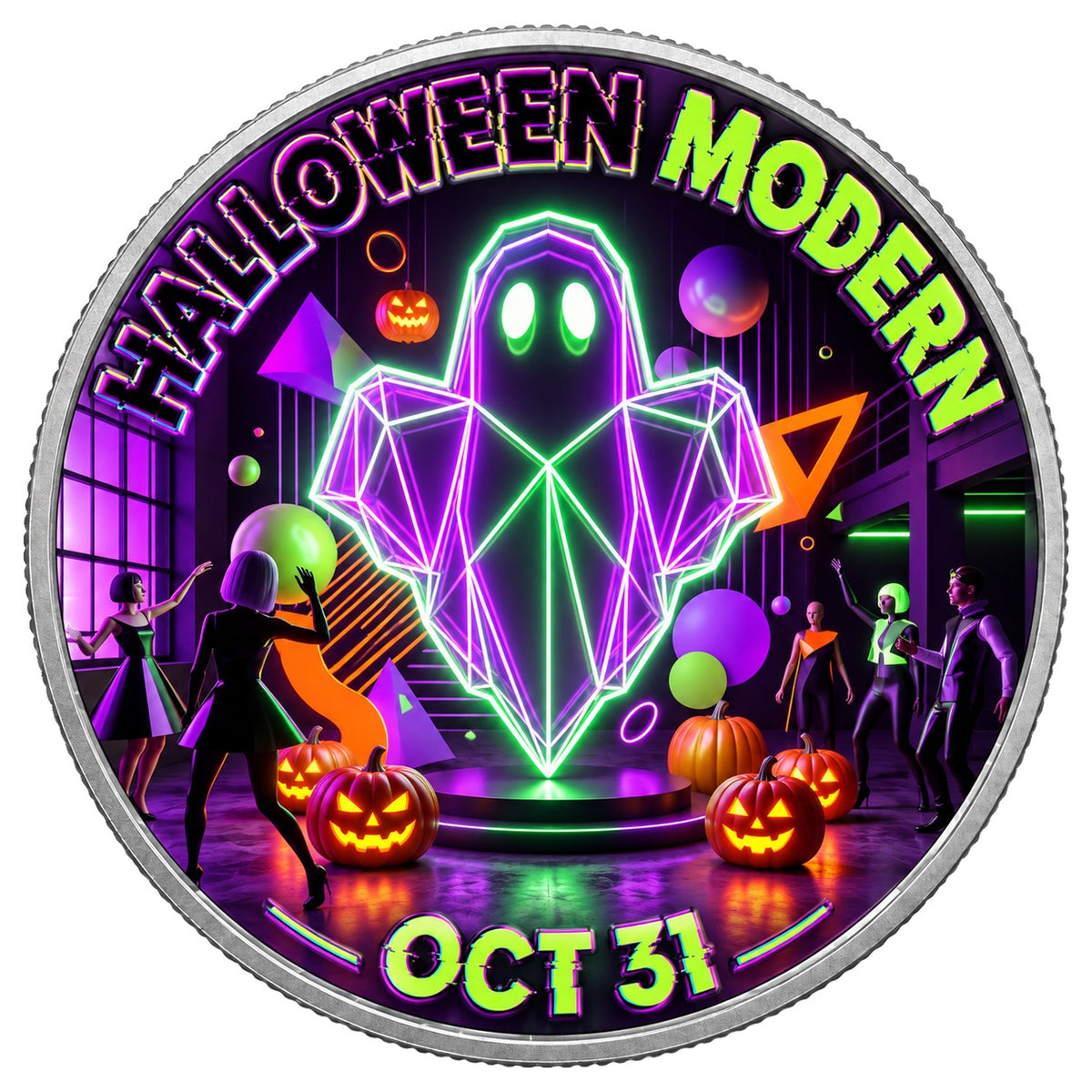 Neon Halloween, Ag 999 — widok z przodu