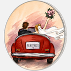 Newlyweds, Ag 999 — srebrny rant monety