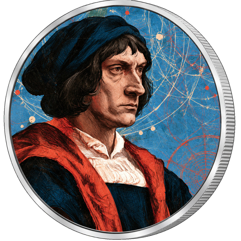 Mikołaj Kopernik, Ag 999 — srebrny rant monety