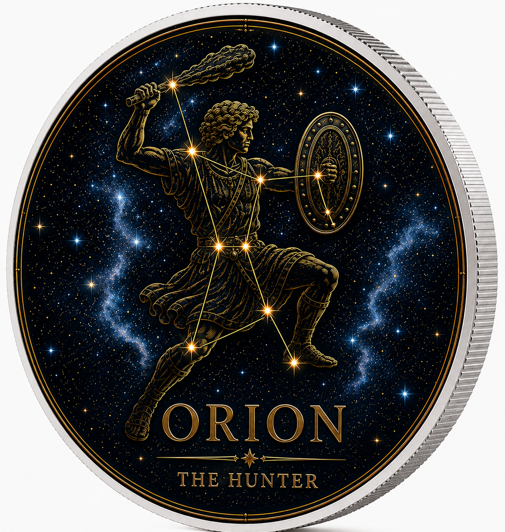 Orion, Ag 999 — srebrny rant monety