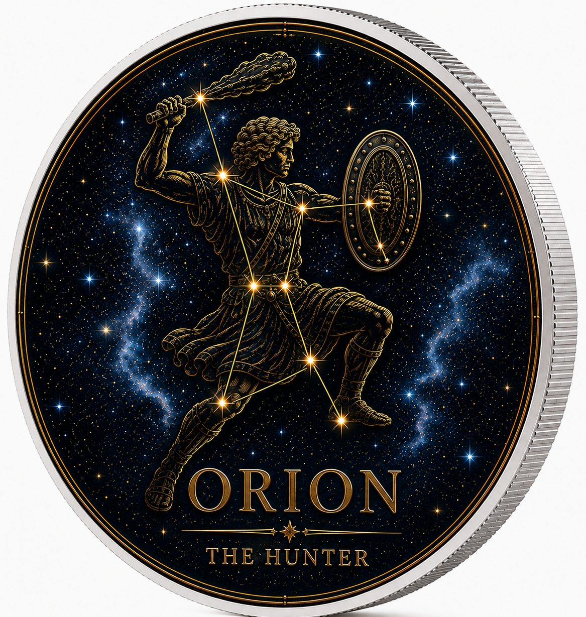 Orion, Ag 999 — srebrny rant monety