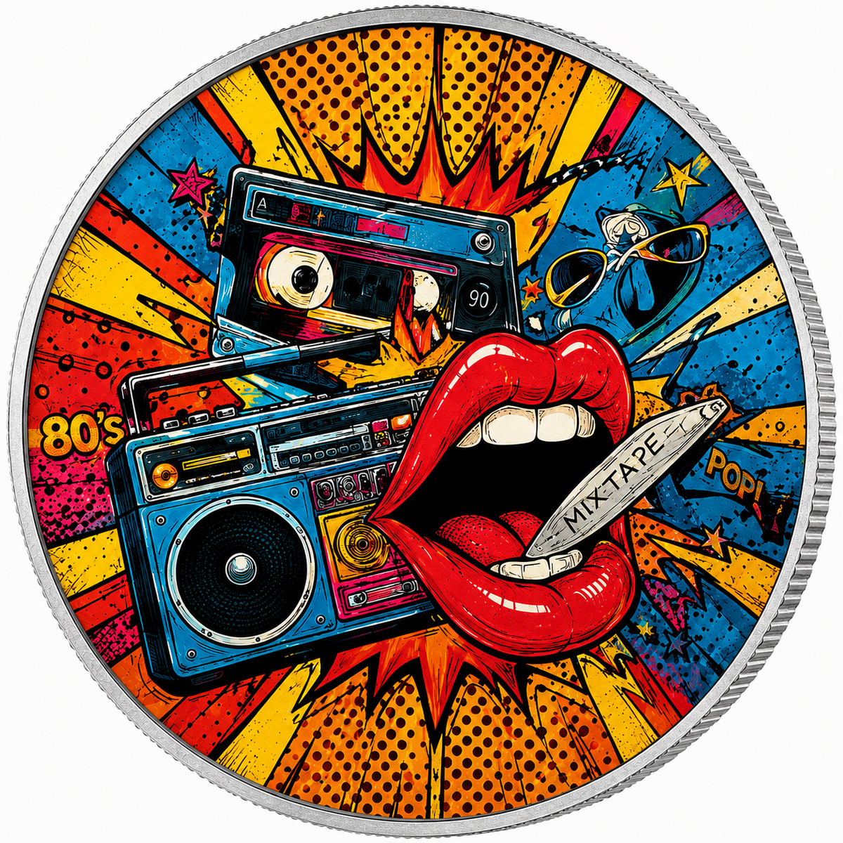 Pop Revolution, Ag 999 — srebrny rant monety