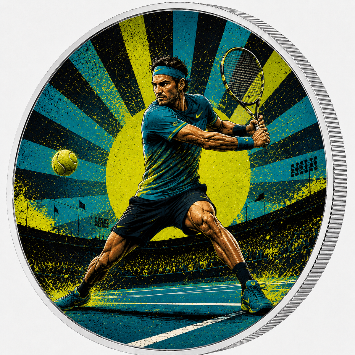 Power of Tennis, Ag 999 — srebrny rant monety