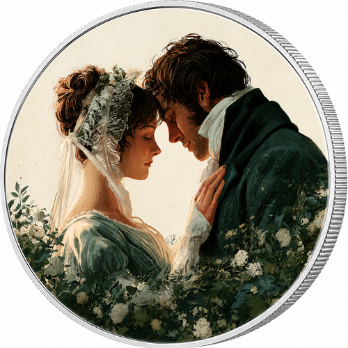 Pride and Prejudice, Ag 999 — srebrny rant monety