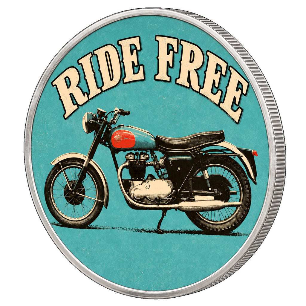Ride Free, Ag 999 — srebrny rant monety