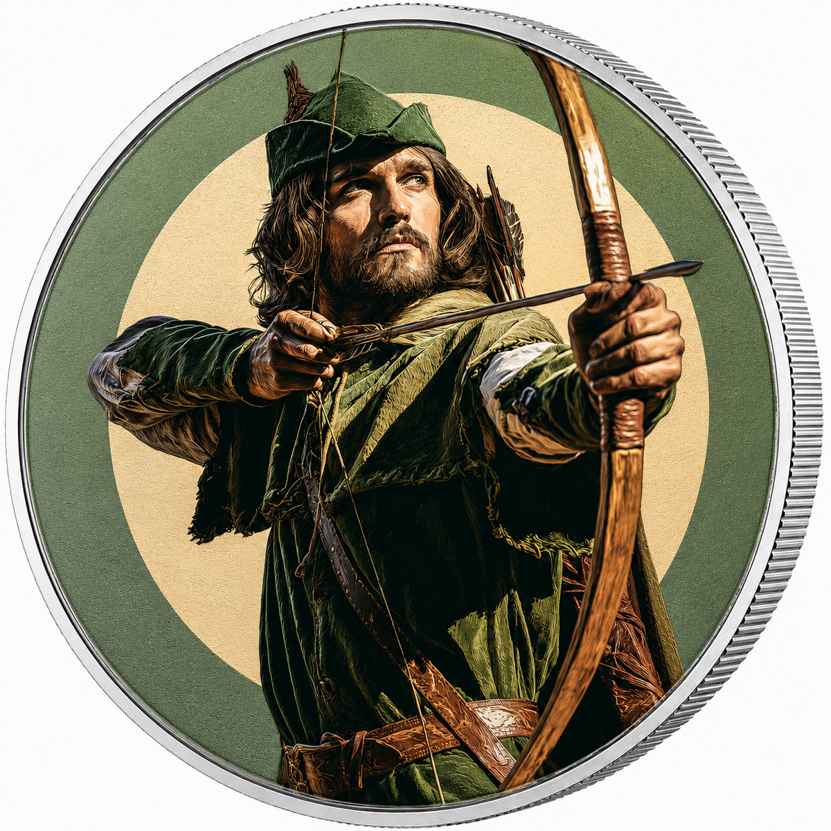 Robin Hood, Ag 999 — srebrny rant monety