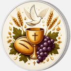 Sacred Communion, Ag 999 — srebrny rant monety
