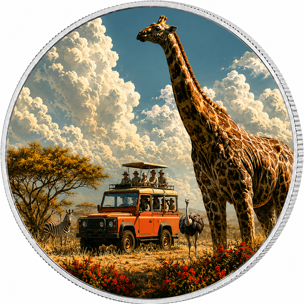 Safari, Ag 999 — srebrny rant monety