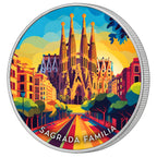 Sagrada Família, Ag 999 — srebrny rant monety