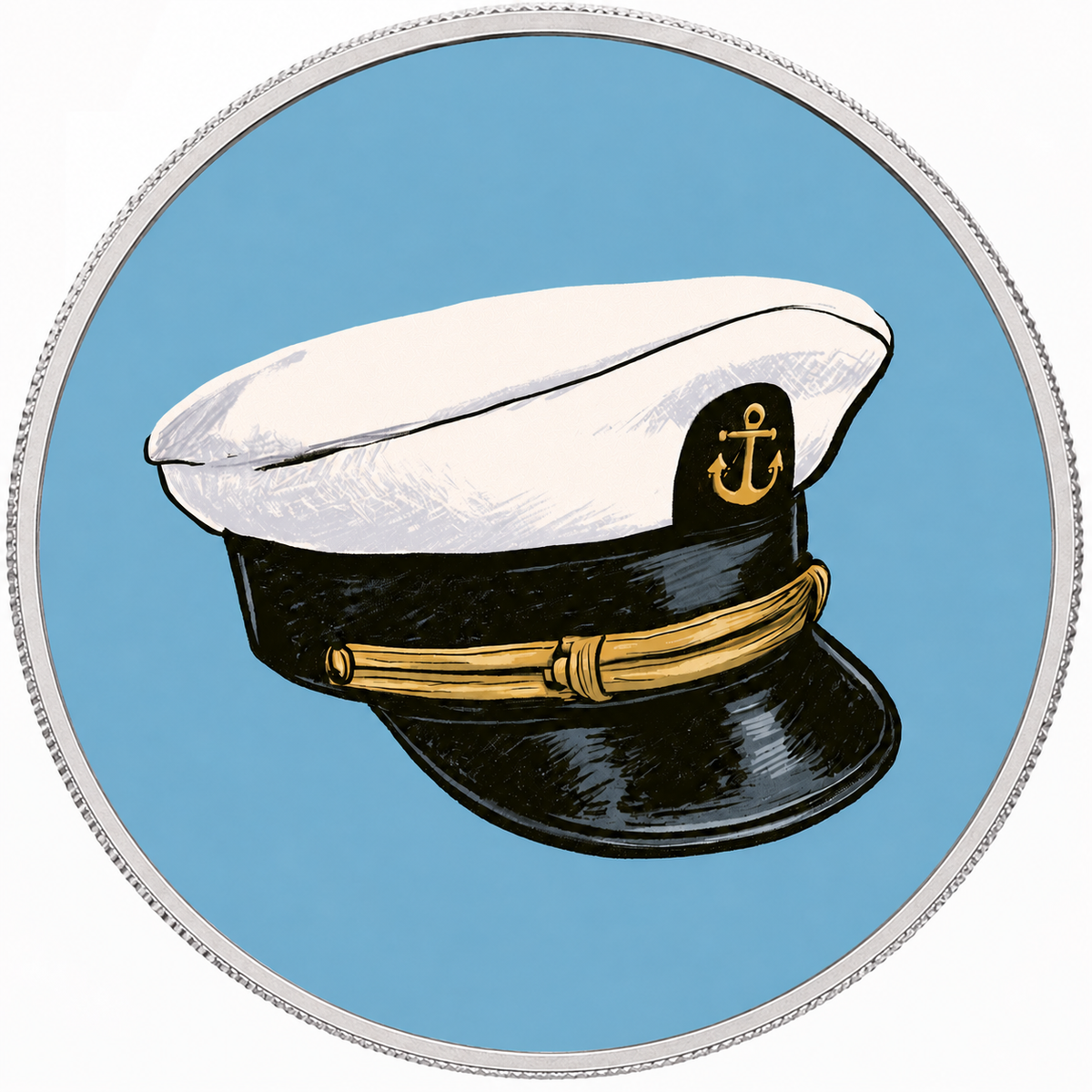 Sailor's Cap, Ag 999 — widok z przodu