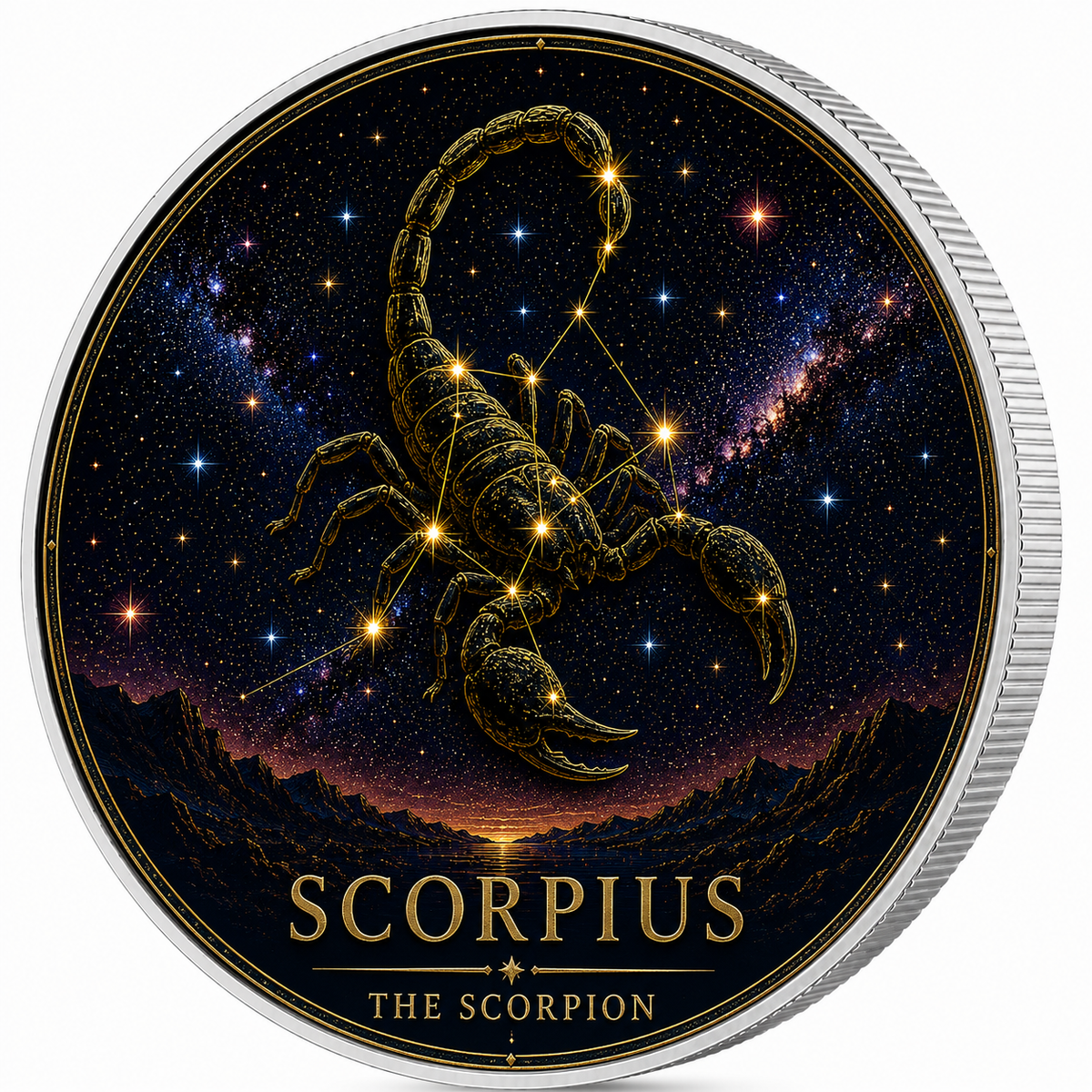 Scorpius, Ag 999 — srebrny rant monety