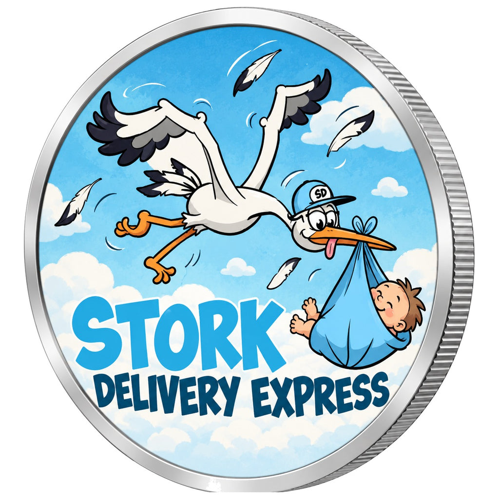 Bocian Ekspres, Ag 999 — srebrny rant monety